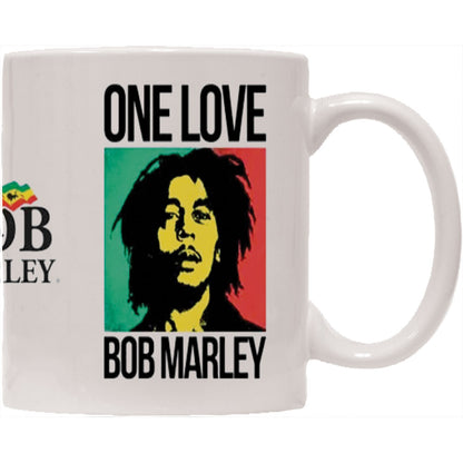 Bob Marley One Love Coffee Mug Back