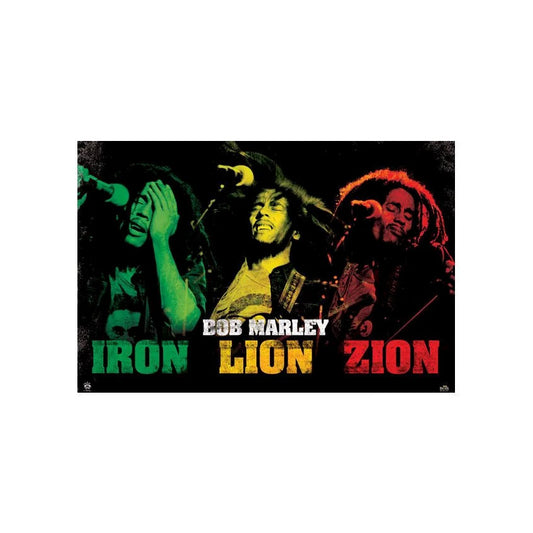 Bob Marley Iron Lion Zion Domestic Poster Front