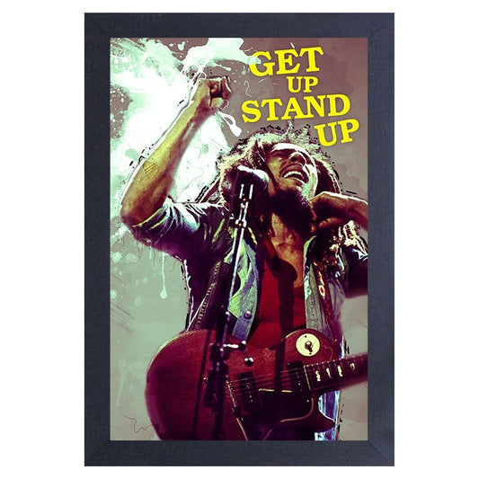 Bob Marley Stand Up Framed Wall Art Front