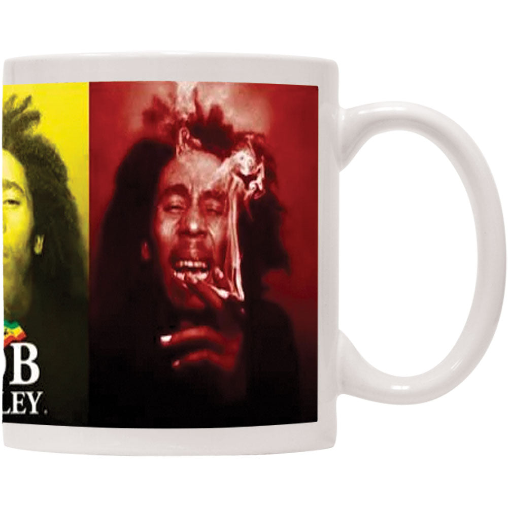 Bob Marley Tricolor Smoke Coffee Mug Back