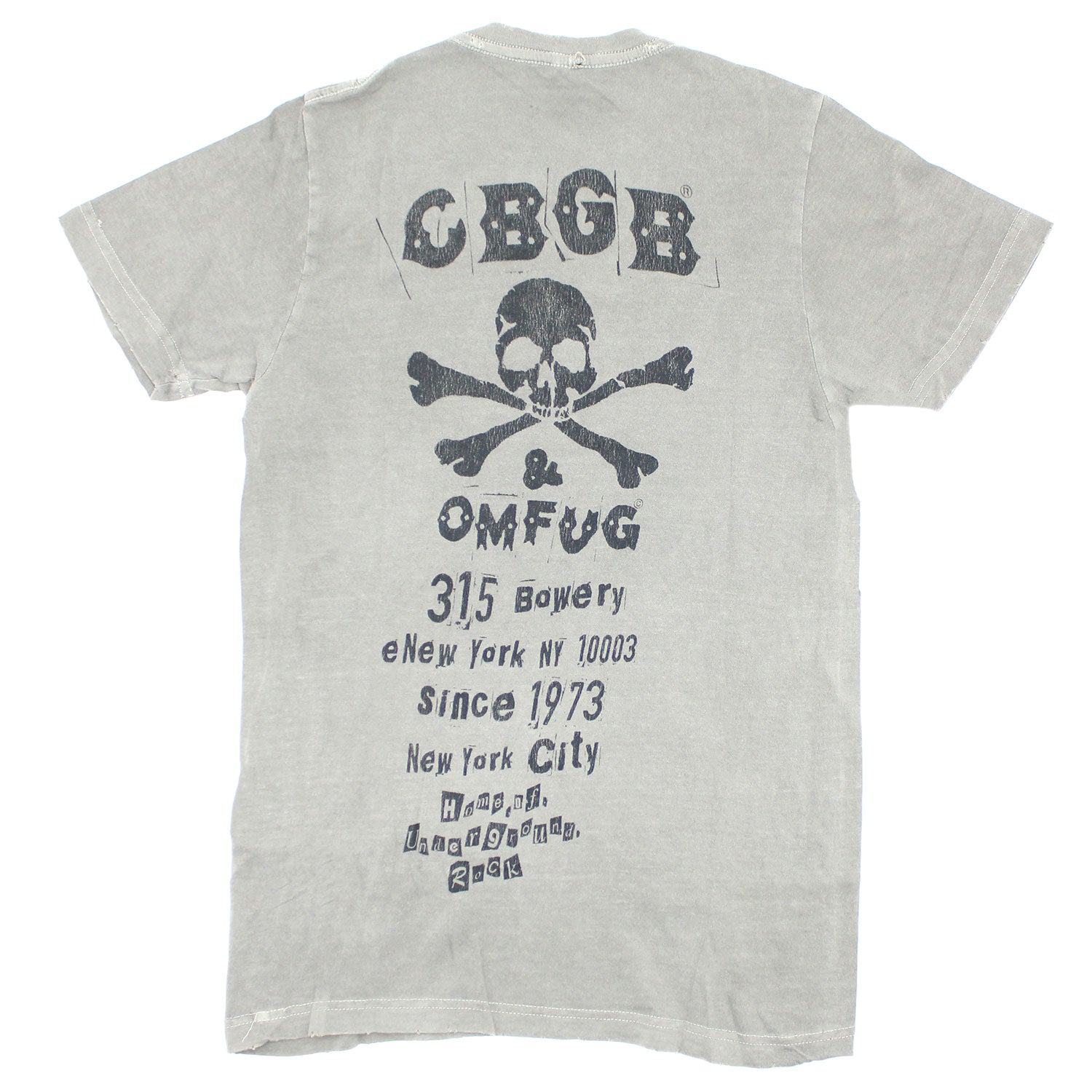 CBGB 315 Bowery Ultra Vintage Tee Vintage T-shirt Back