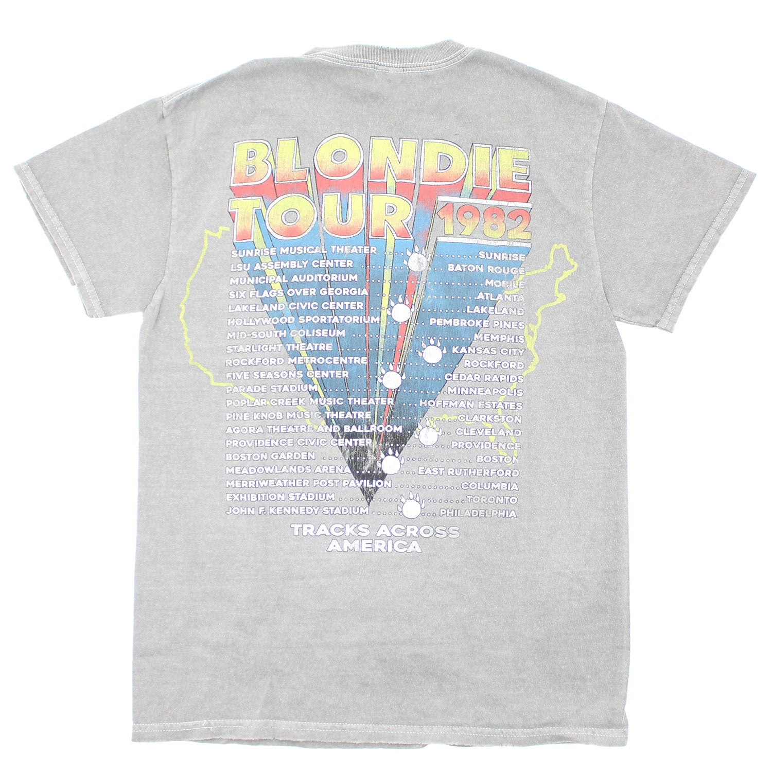 Blondie Tour 82 Vintage Tee Vintage T-shirt Back