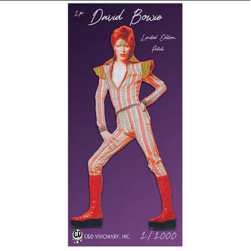 David Bowie Limited Edition Carded Patch Embroidered Patch Front
