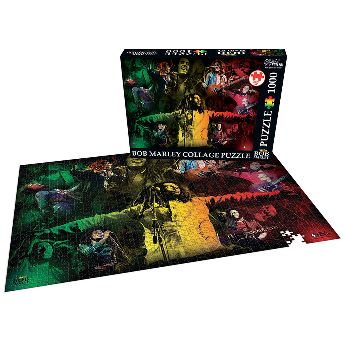 Bob Marley Collage Puzzle Puzzle Front