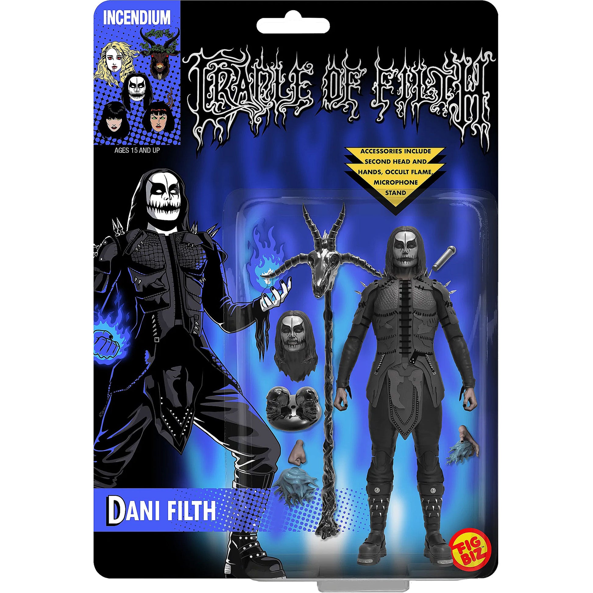 Cradle Of Filth Dani Filth 5" FigBiz Action Figure Action Figure Front