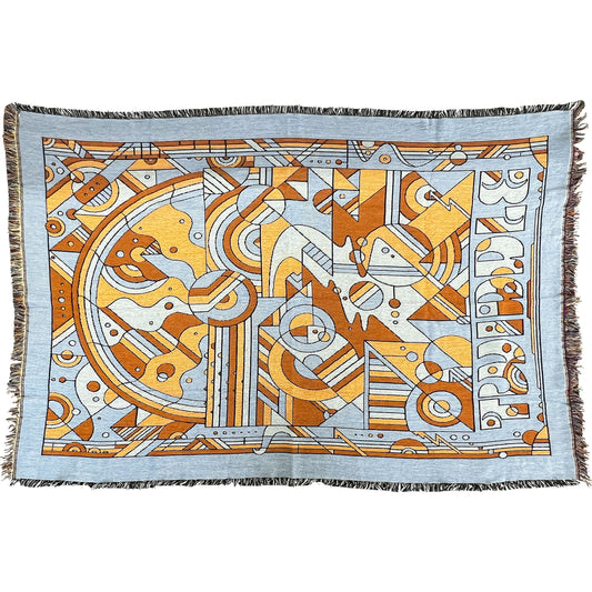 Twiddle Art & Logo Throw Blanket Front