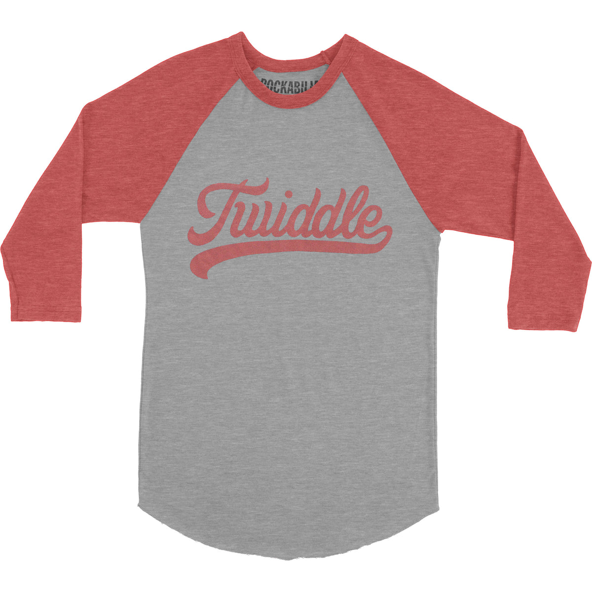 Twiddle Softball Logo Raglan Baseball Jersey Front
