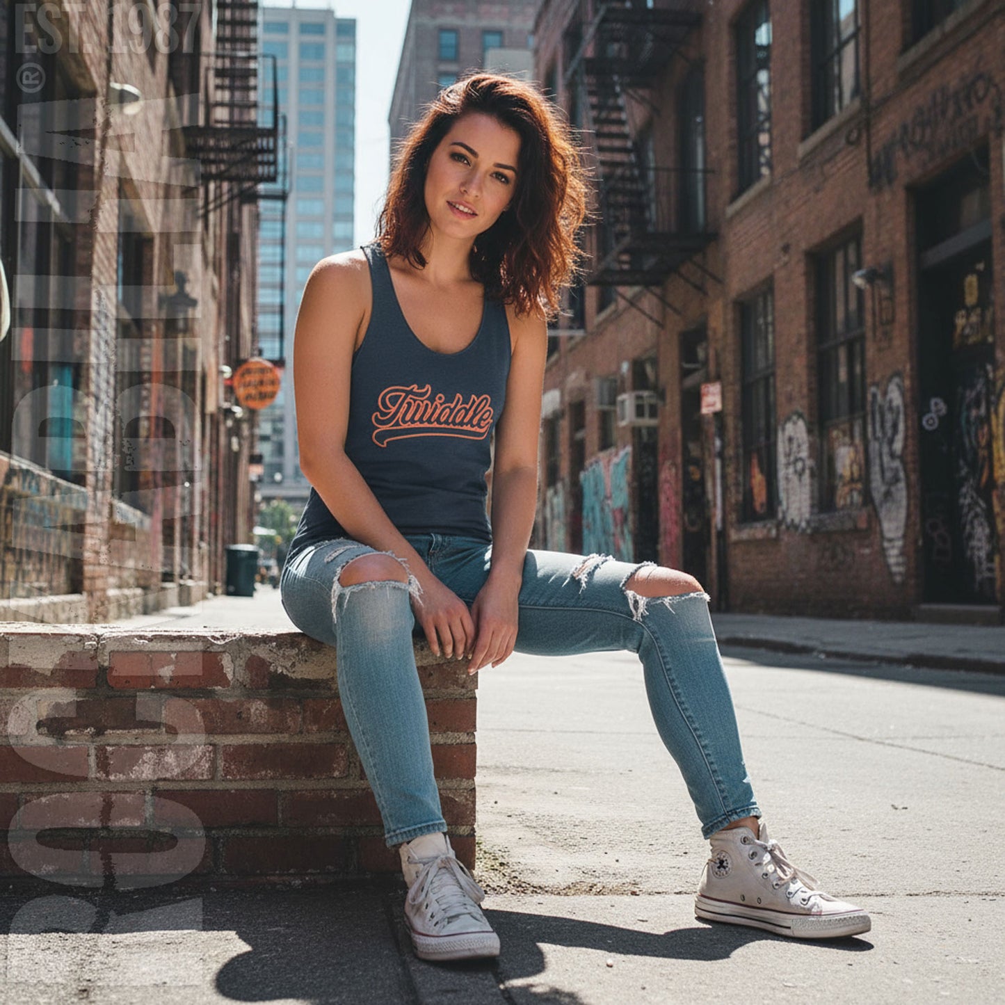 Softball Logo Womens Tank