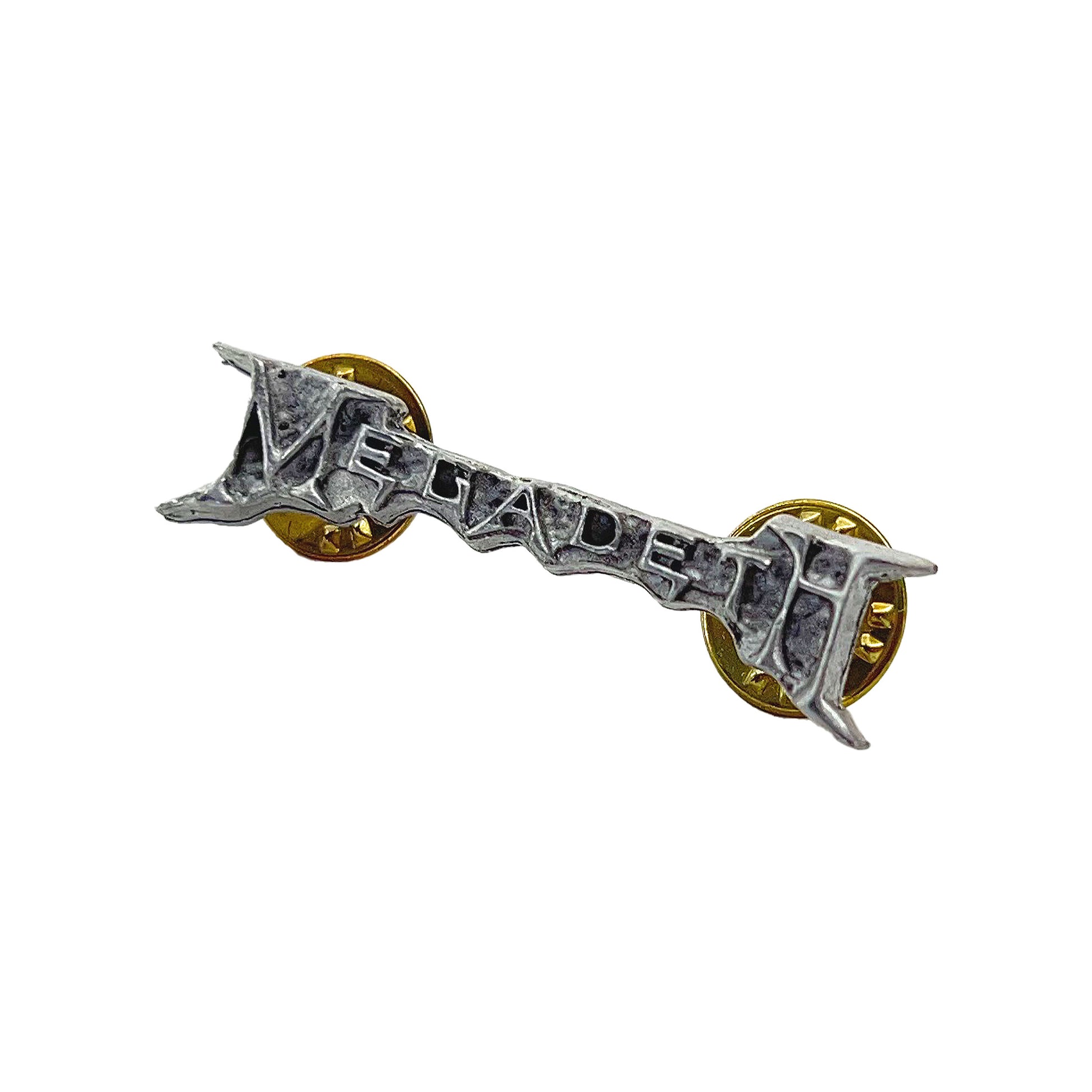 Megadeth Die Cut Logo Pewter Pin Badge