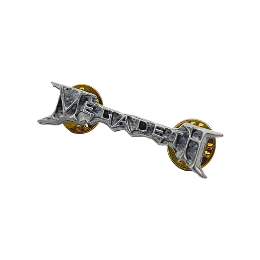 Megadeth Die Cut Logo Pewter Pin Badge