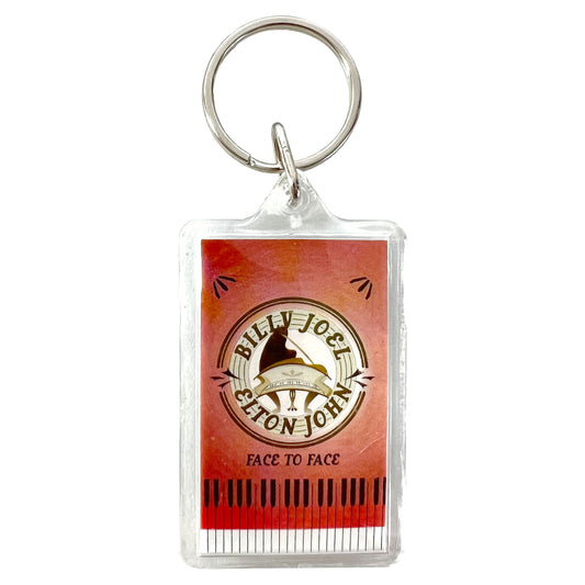 Elton John Face To Face Plastic Key Chain Front