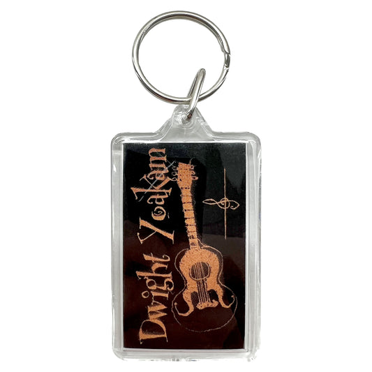 Dwight Yoakam Guitar Logo/Photo Plastic Key Chain Front
