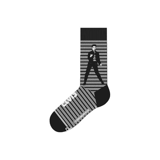 Elvis Presley Jailhouse Rock Dress Crew Socks Front