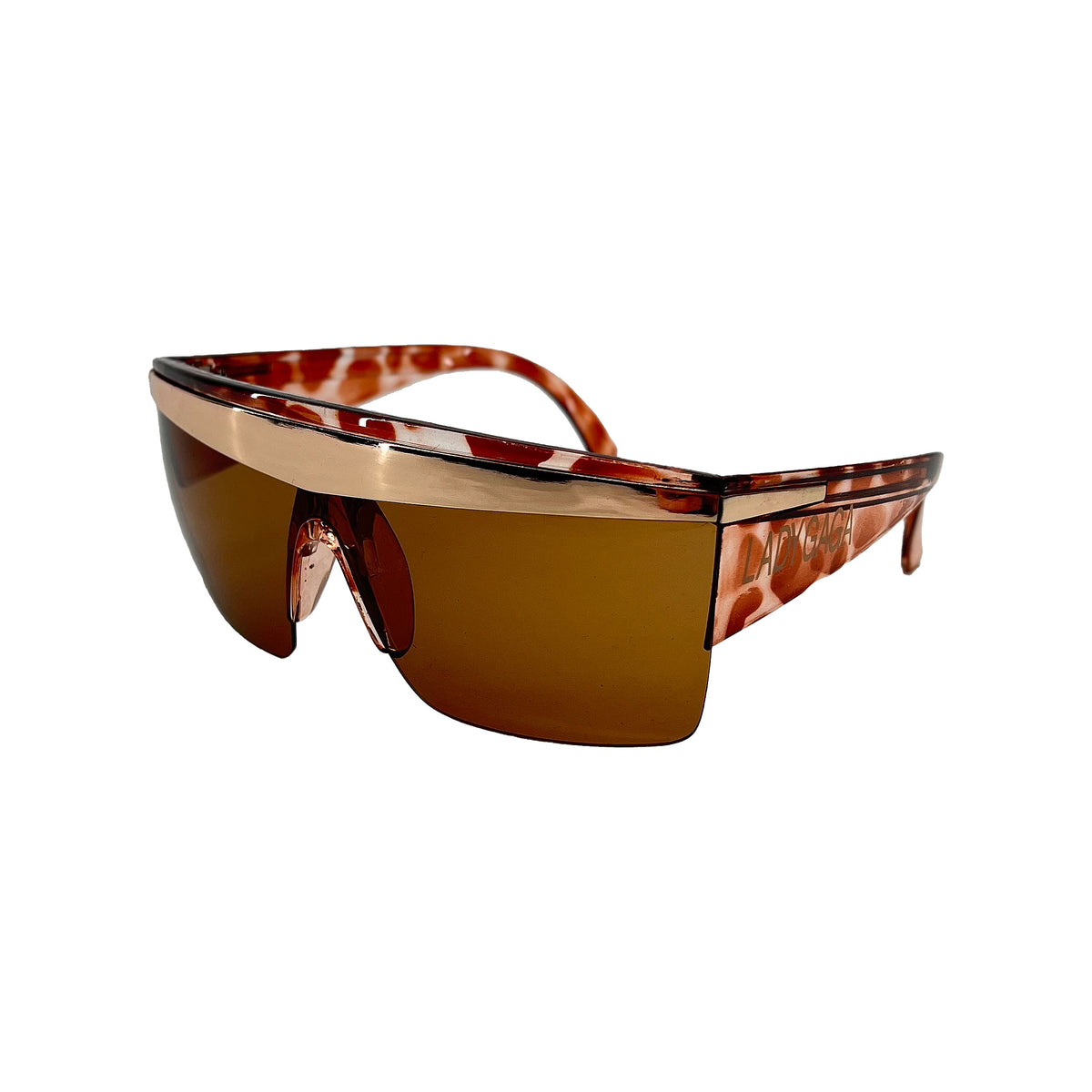 Lady Gaga Logo (Rose Gold) Sunglasses Front