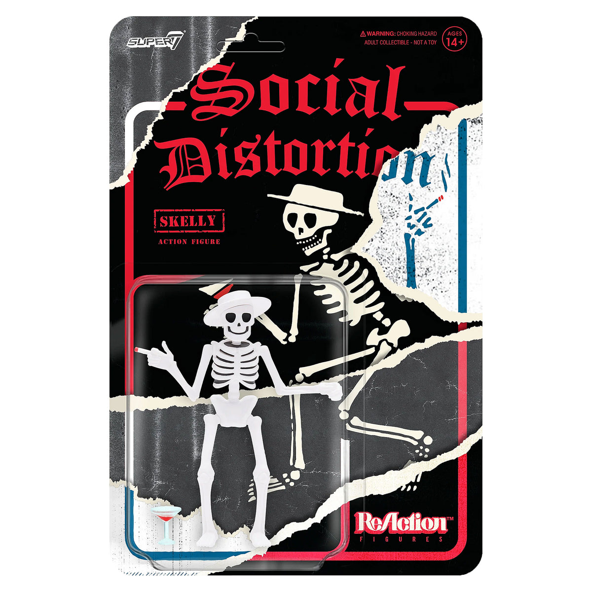 Social Distortion Super7 Skelly 3.75" ReAction Figure Action Figure Front