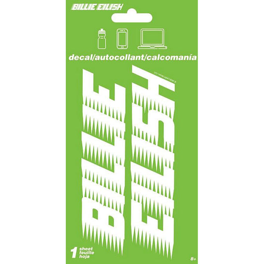 Billie Eilish Logo 1 Color Decal Sticker Front