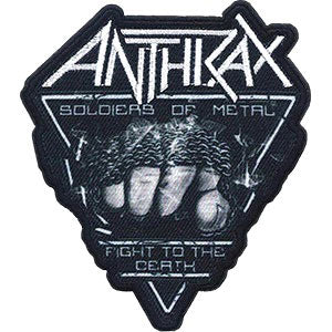 Anthrax Fist Full Of Metal Embroidered Patch Front