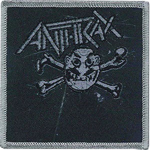 Anthrax Grey Man Embroidered Patch Front