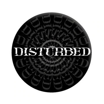 Disturbed Logo Button Front