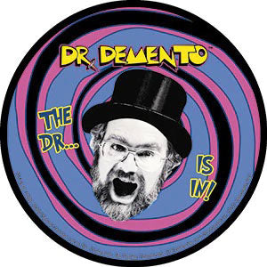 Dr. Demento Spiral Sticker Front