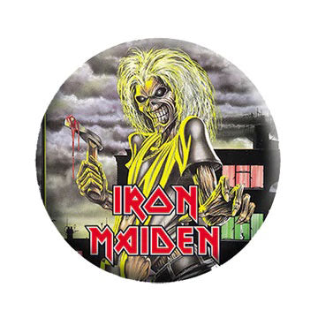Iron Maiden Eddie Button Front