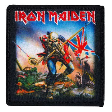 Iron Maiden British Flag Embroidered Patch Front