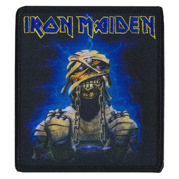 Iron Maiden Mummy Lightning Embroidered Patch Front