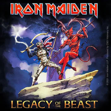 Iron Maiden Legacy of the Beast Sticker Front
