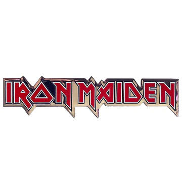 Iron Maiden Logo Metal Sticker Front