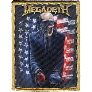 Megadeth American Grenades Embroidered Patch Front