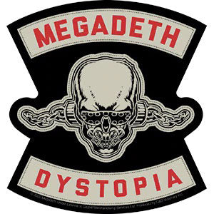 Megadeth Dystopia Sticker Front