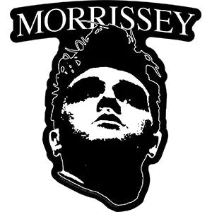 Morrissey B&W Face Sticker Front