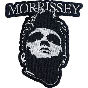 Morrissey B&W Face Embroidered Patch Front