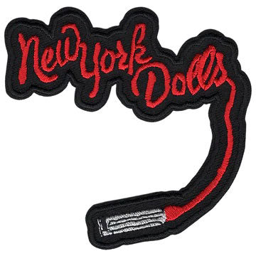 New York Dolls Logo Embroidered Patch Front