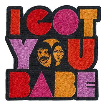 Sonny & Cher I Got You Babe Embroidered Patch Front