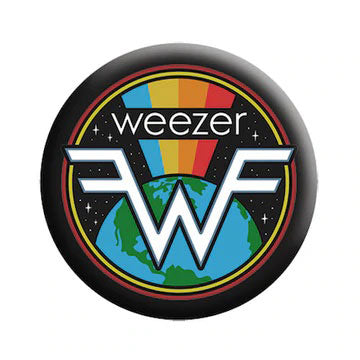 Weezer Earth Rainbow Button Front