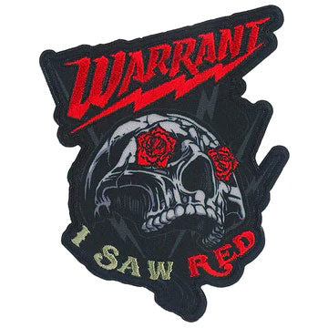 Warrant I Saw Red Embroidered Patch Front