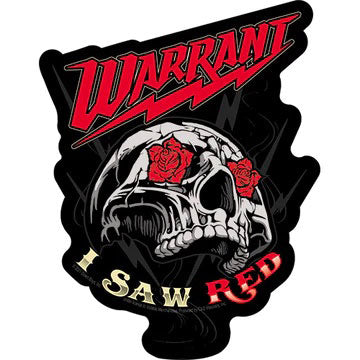 Warrant I Saw Red Sticker Front