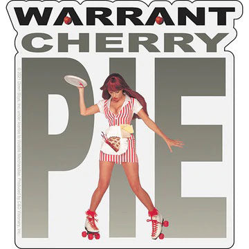 Warrant Cherry Pie Sticker Front