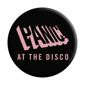 Panic! At The Disco Tilted Logo Button Front