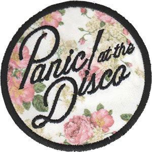 Panic! At The Disco Floral Logo Embroidered Patch Front