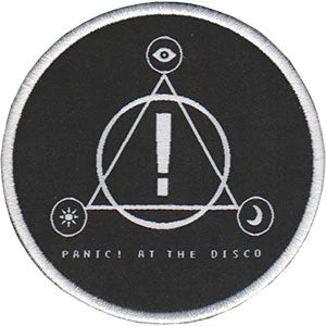 Panic! At The Disco Triangle Logo Embroidered Patch Front