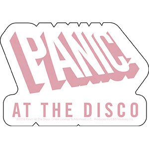 Panic! At The Disco Tilted Logo Sticker Front