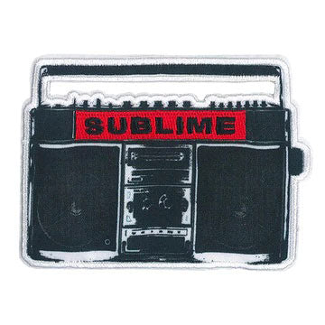 Sublime Boom Box Embroidered Patch Front