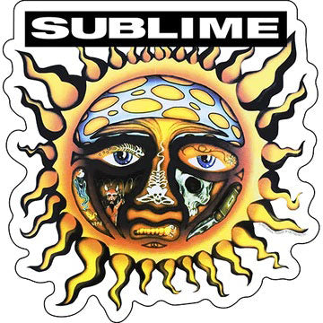 Sublime Sun Logo Sticker Front