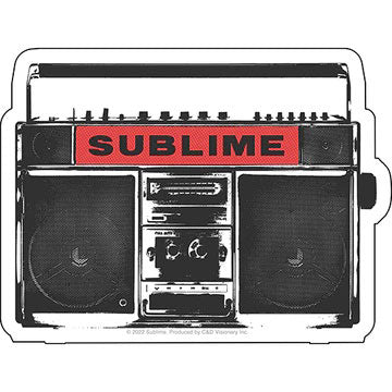 Sublime Boom Box Sticker Front