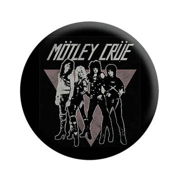 Motley Crue Triangle Group Button Front