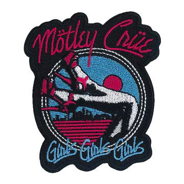 Motley Crue Girls Girls Girls Embroidered Patch Front