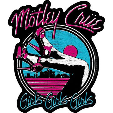 Motley Crue Girls Girls Girls Sticker Front