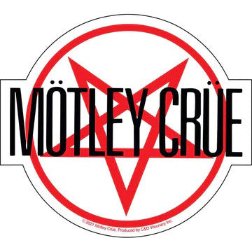 Motley Crue Star Logo Sticker Front